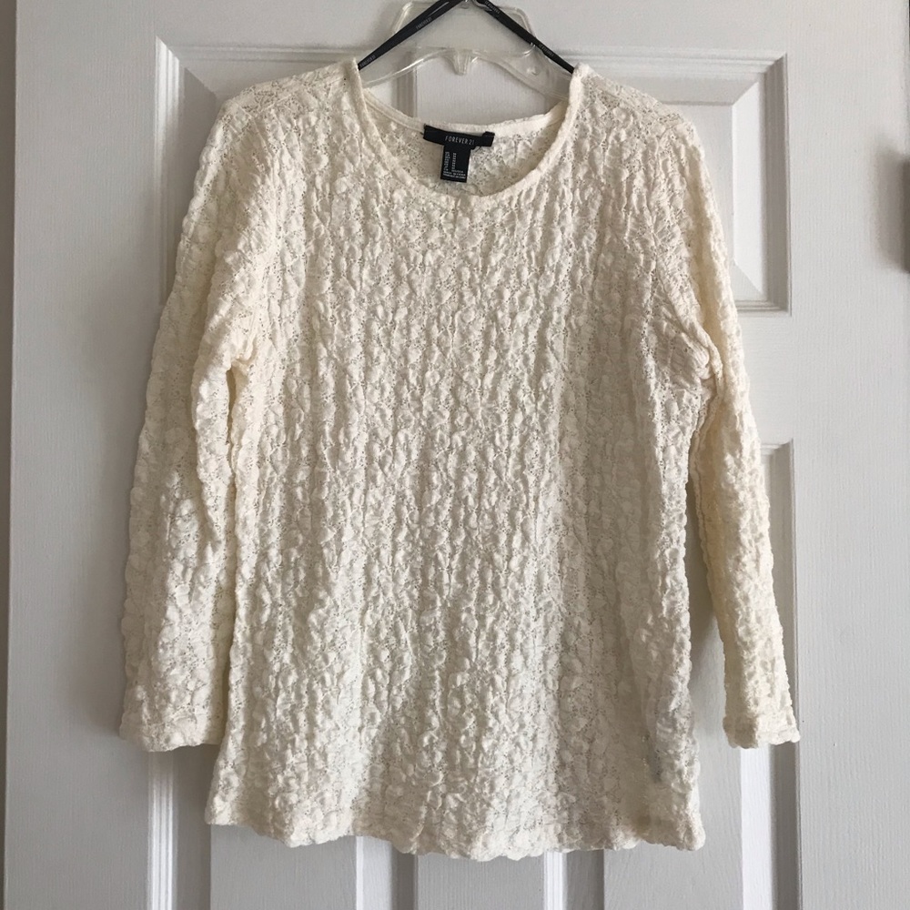 Forever 21 Textured Dressy Top